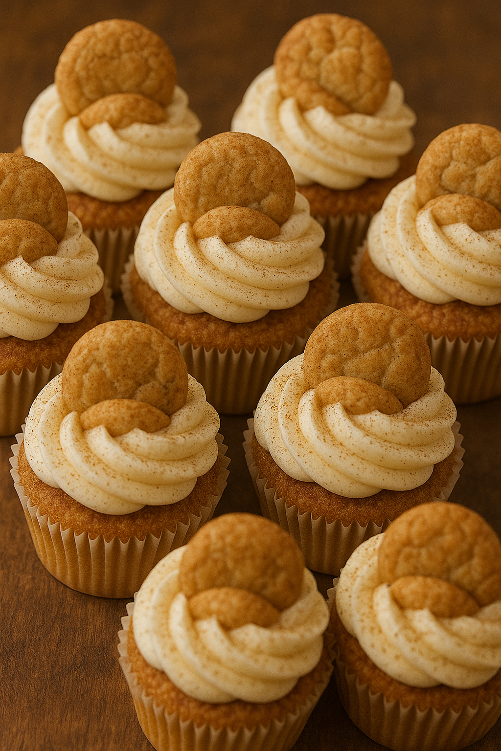 Homemade Snickerdoodle Cupcakes (One Dozen)