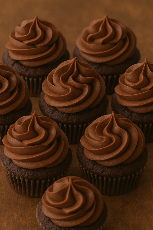 Homemade Chocolate Cupcakes (One Dozen)